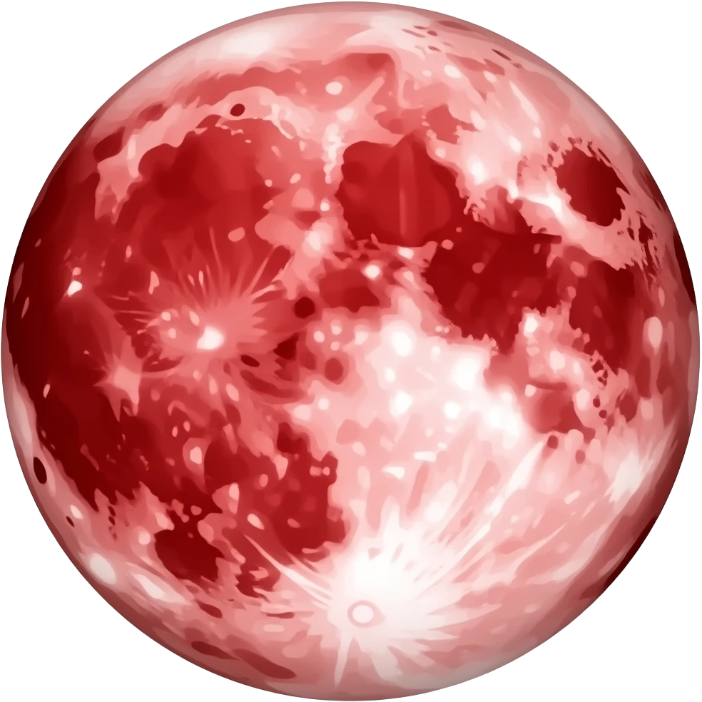 Red moon emoji
