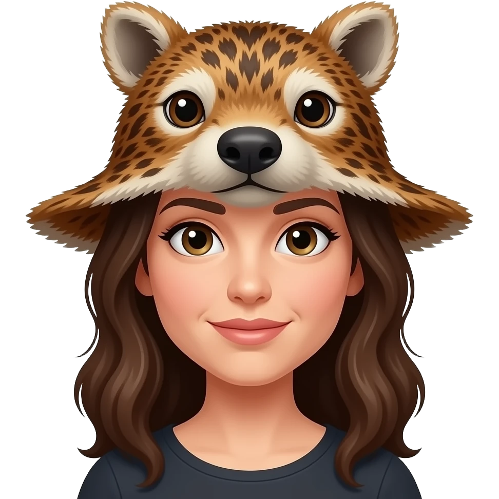 She’s wearing a skin hat emoji