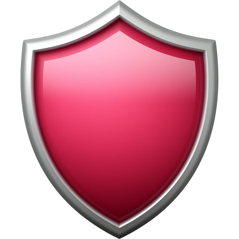 pink and red gradient shield emoji