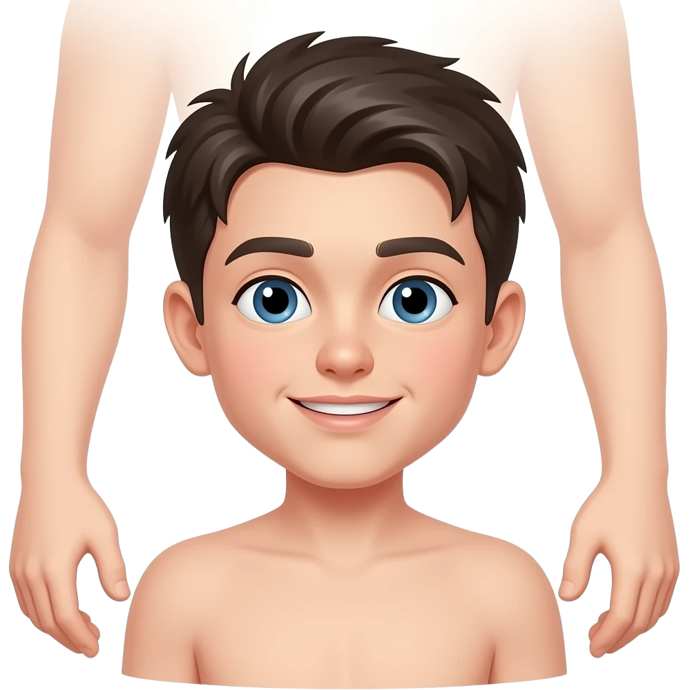 teen Boy naked showing his penis emoji