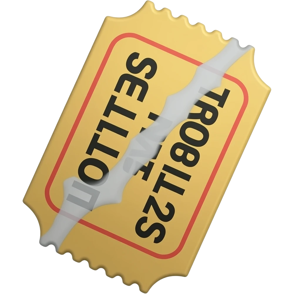 An unscratched lottery ticket with numbers on it emoji