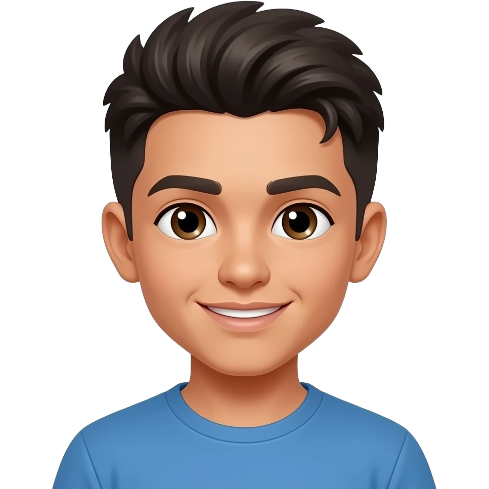 hispanic, 15 yrs, fringe, boy emoji