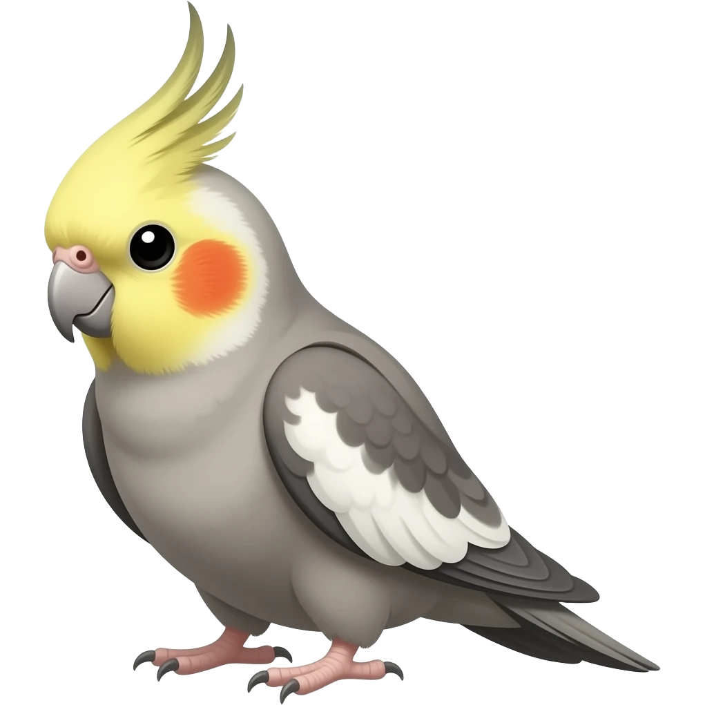 Cute cockatiel emoji
