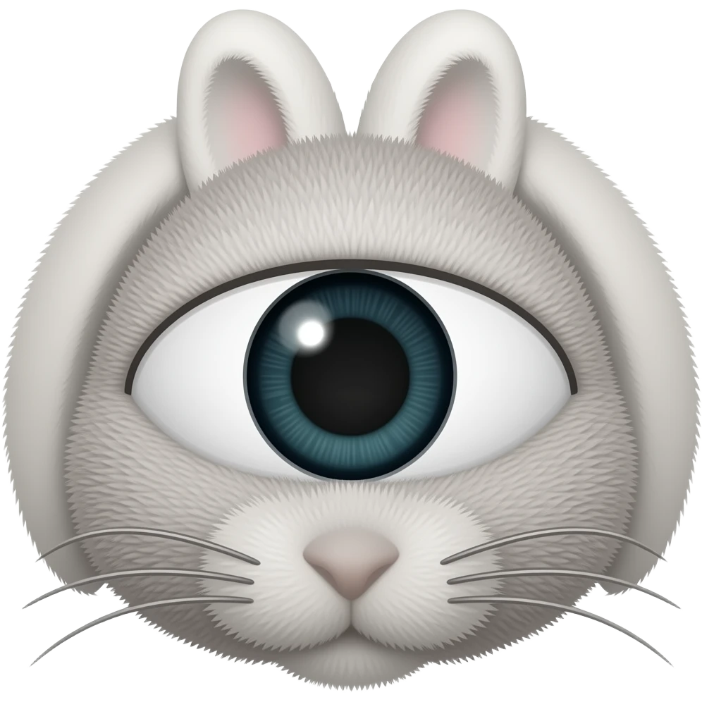 Tavşanın gözü simsiyah olsun emoji