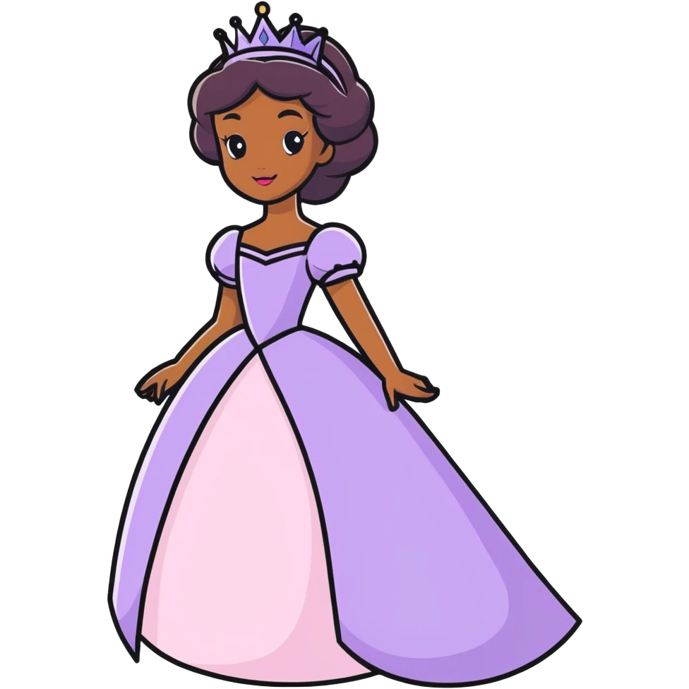 Black princess emoji