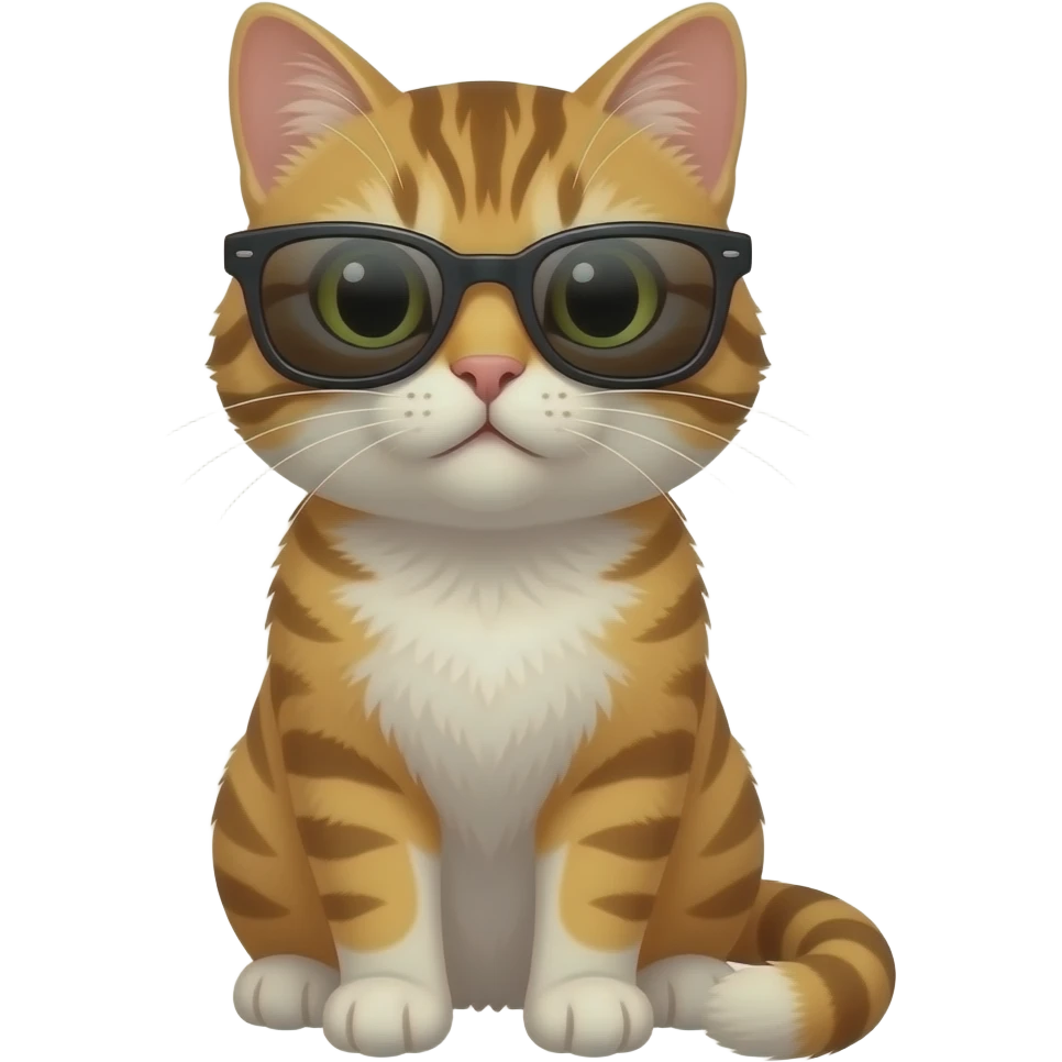 Cat wearing sunglasses emoji