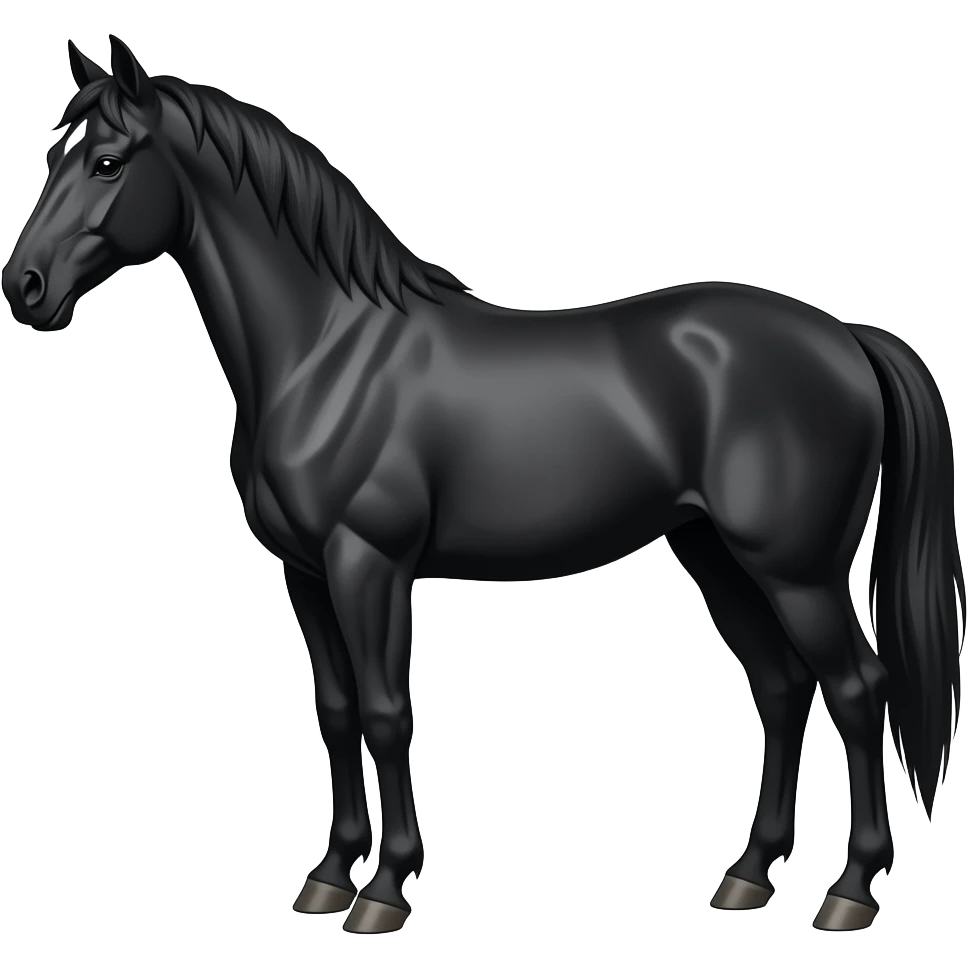 Black horse emoji