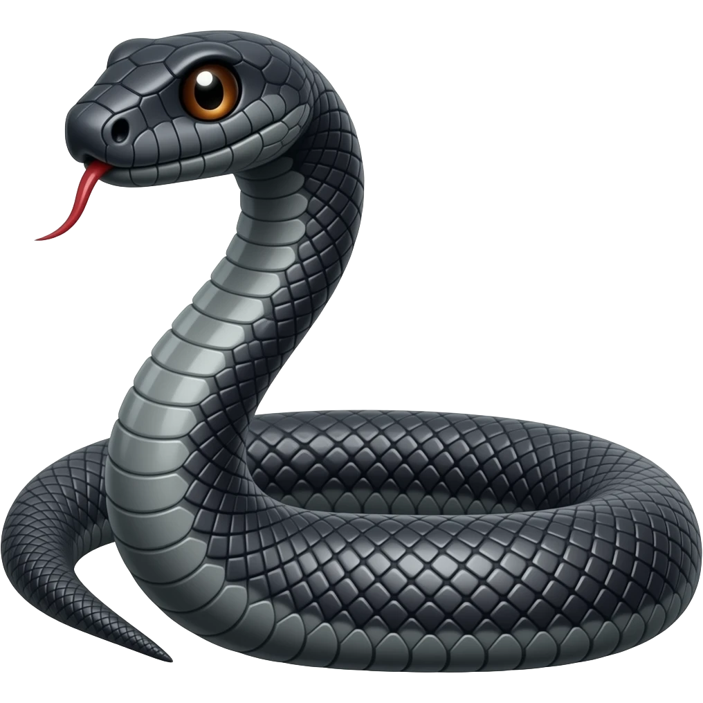 BLACK cobra emoji