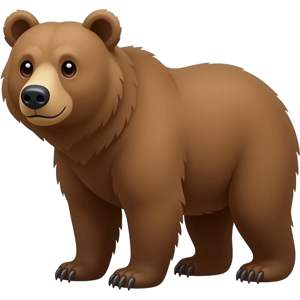 Kodiak bear emoji