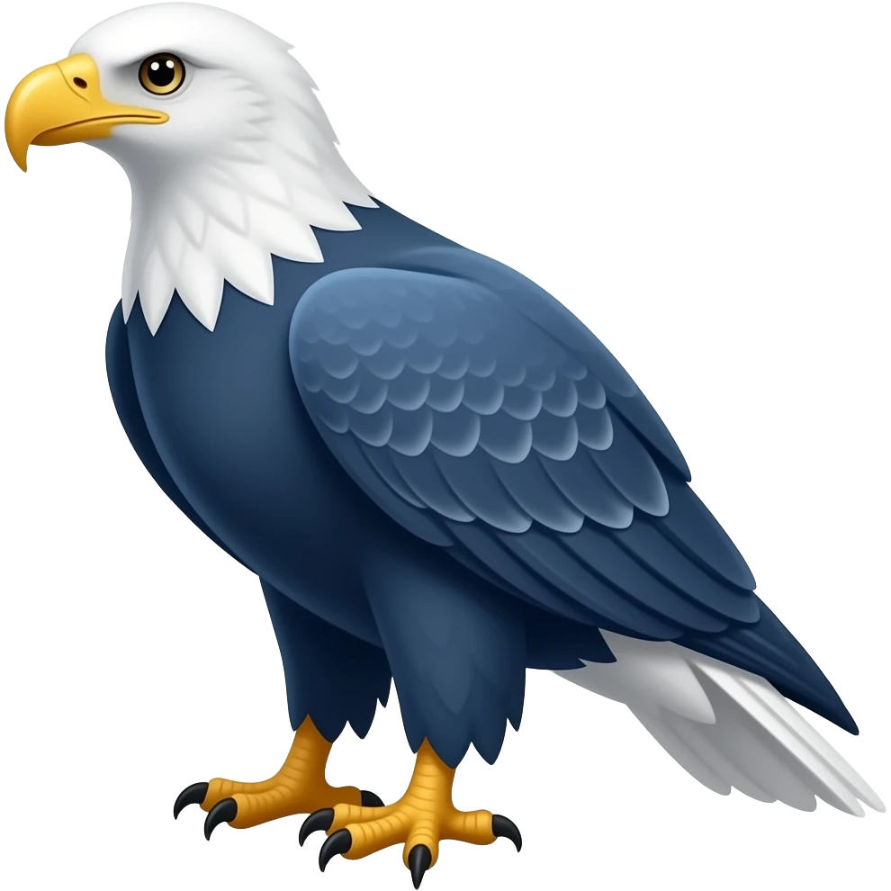 blue color eagle emoji