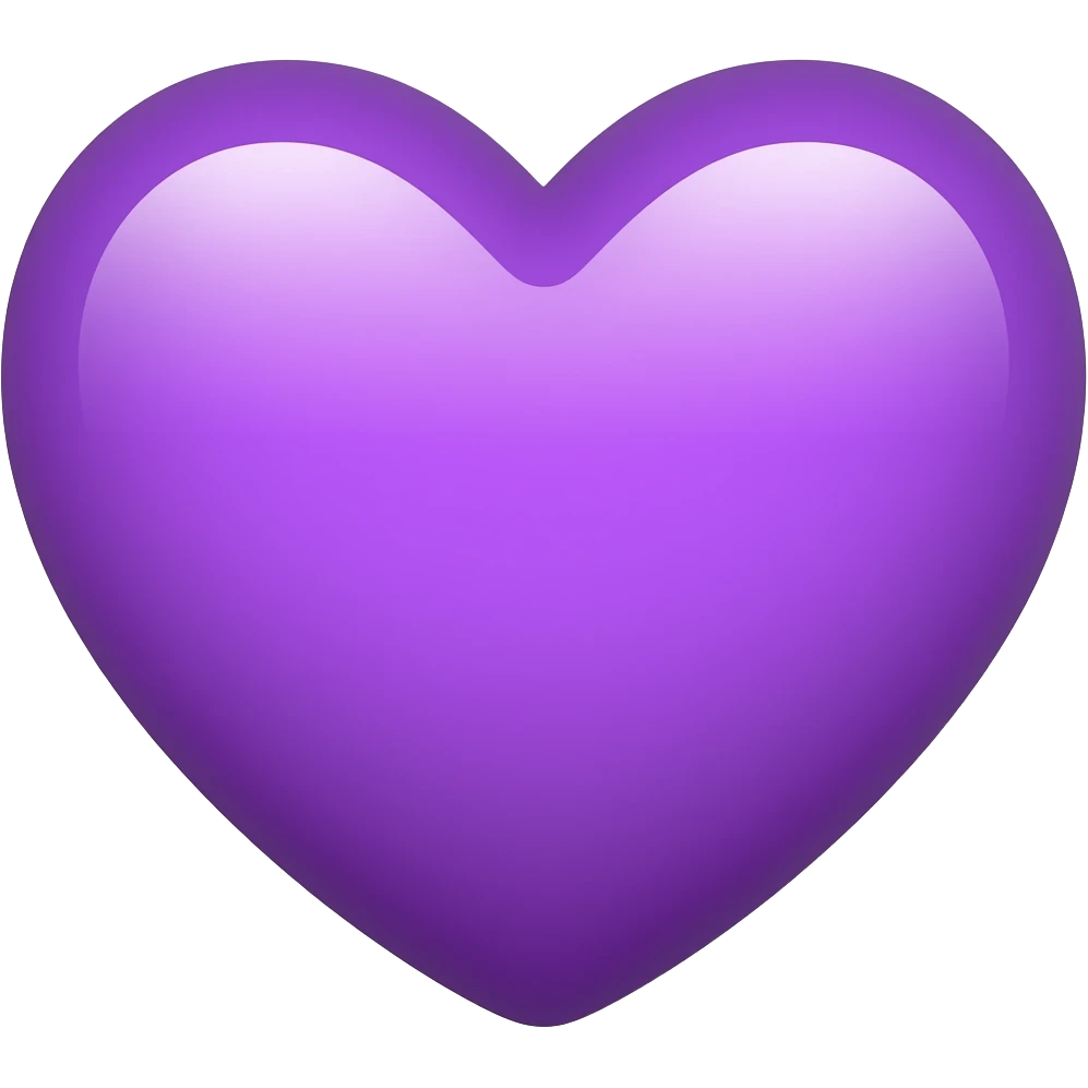 Purple heart emoji