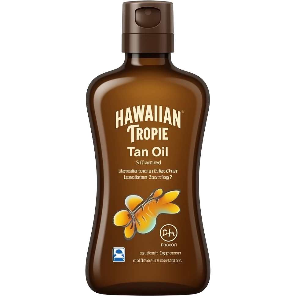 Hawaiian tropic tan oil emoji