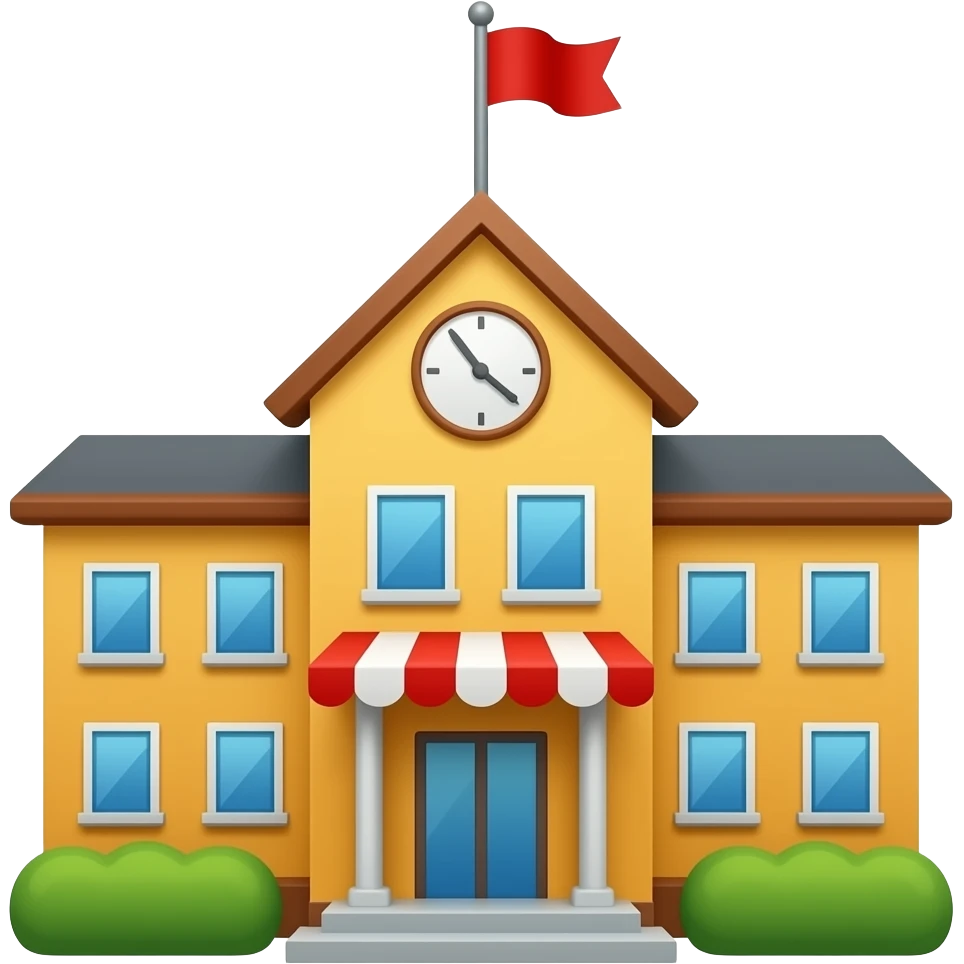 quiero un emoticono que represente un colegio emoji