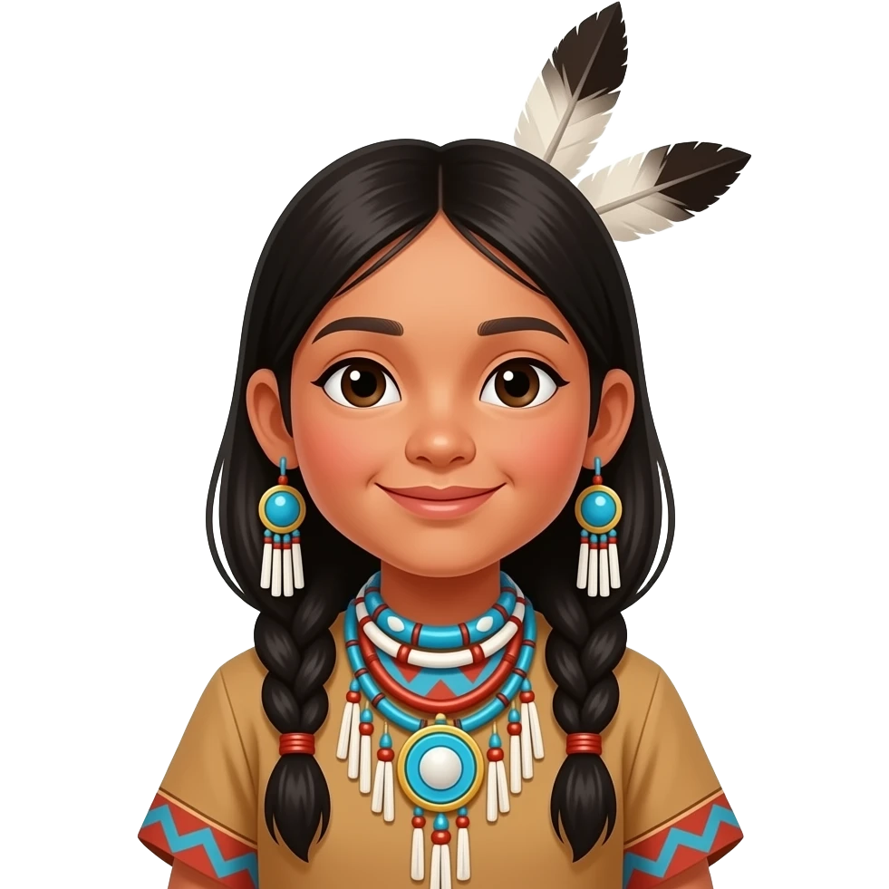 Native American children emoji