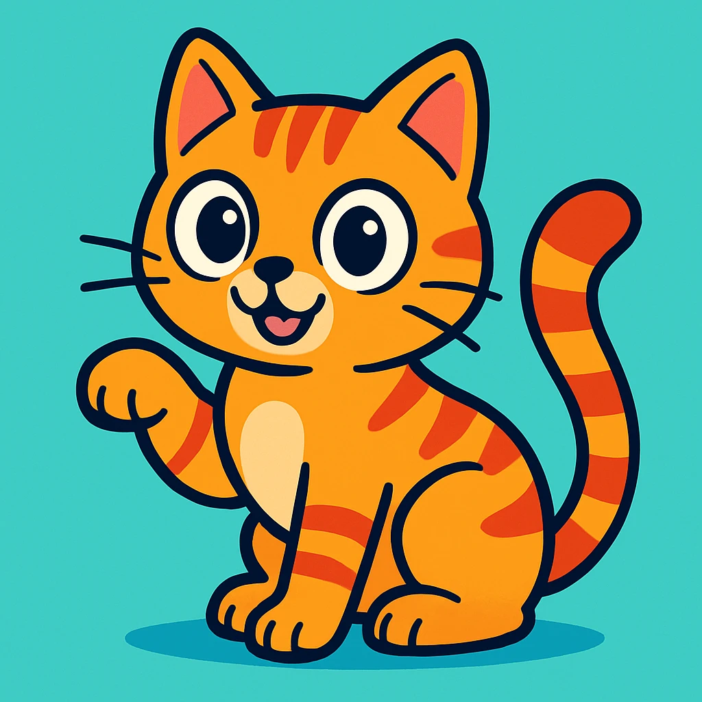 cartoon cat emoji