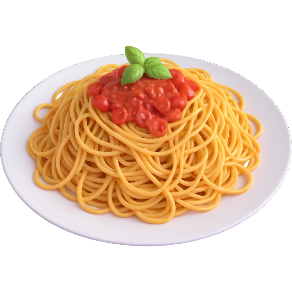 a plate of spaghetti emoji