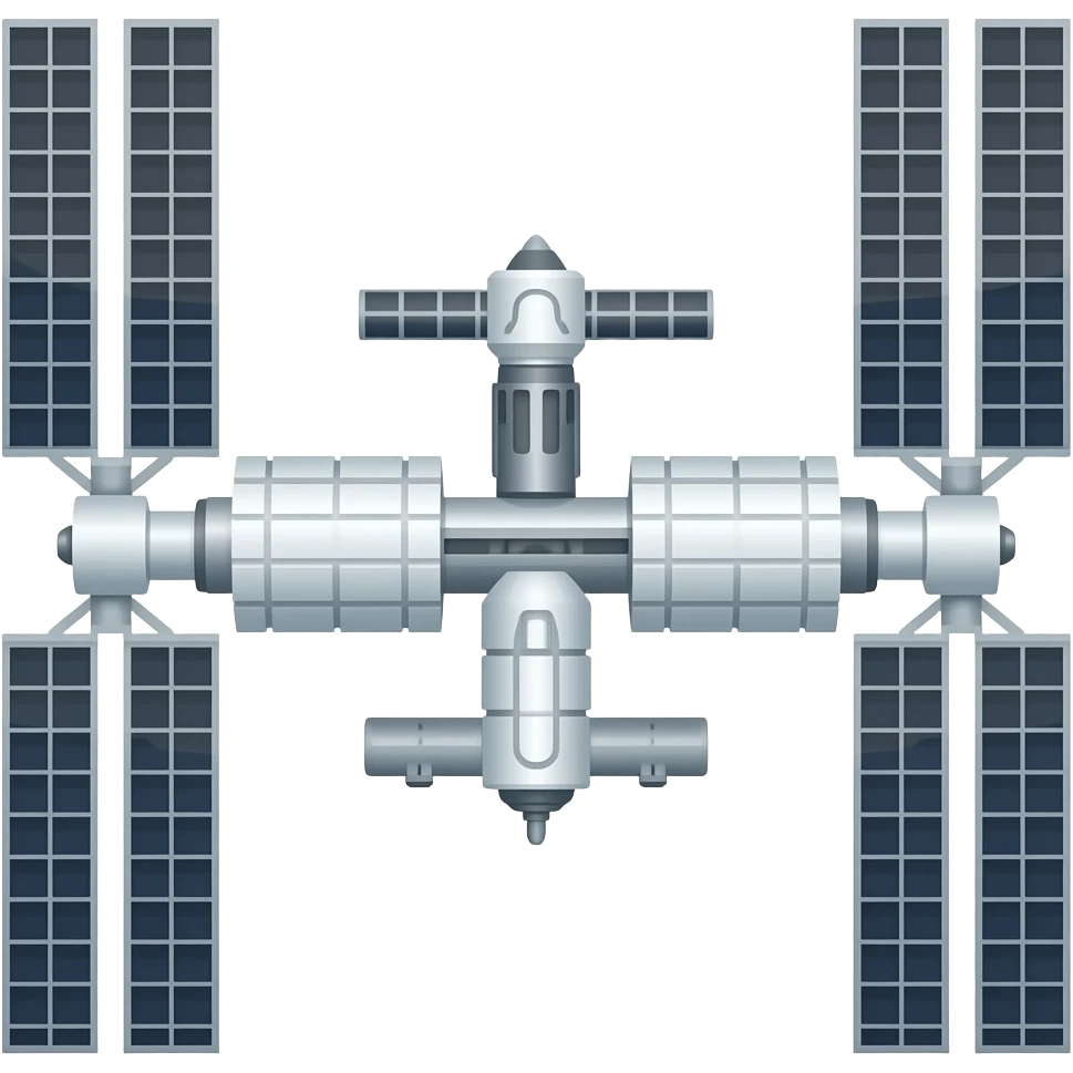 international space station vehicle without background emoji