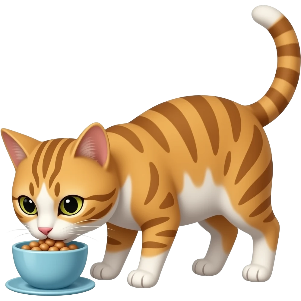 cat eating emoji