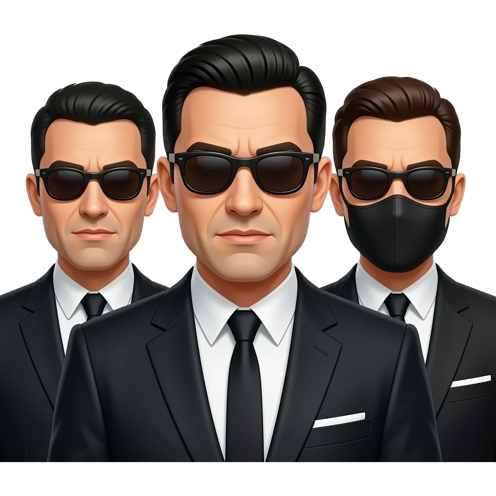 gangsters with masks emoji