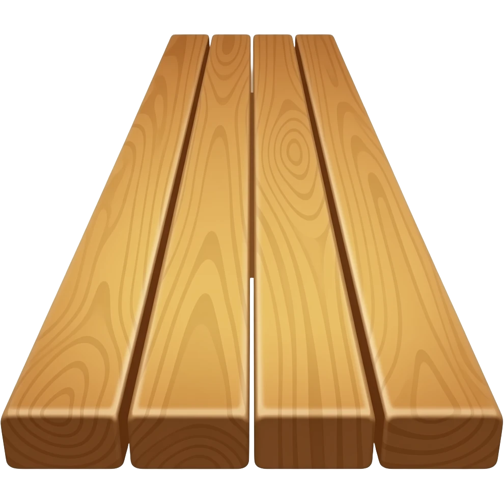 longues planche en bois emoji