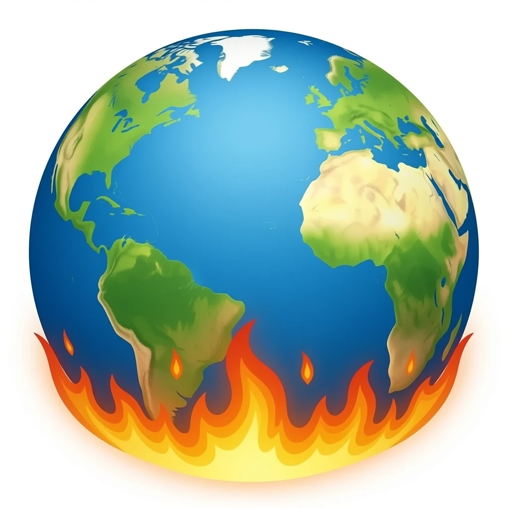 Fire earth emoji