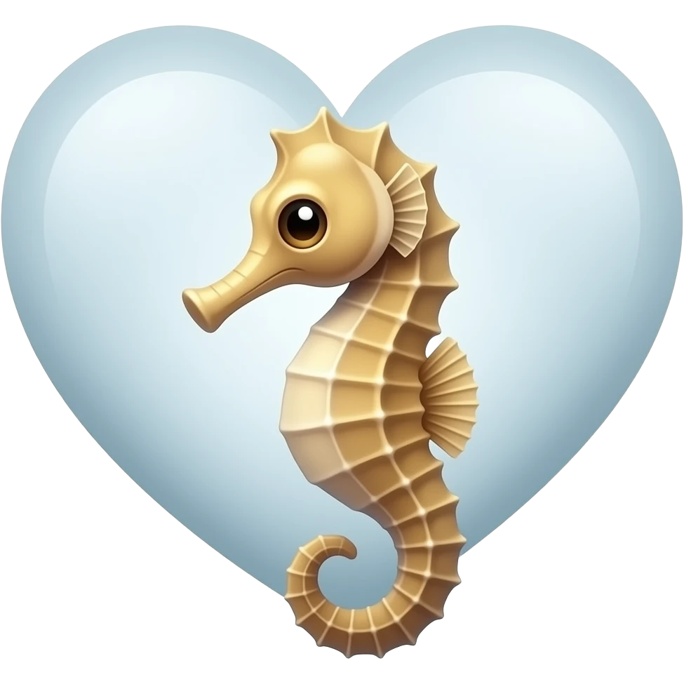 Hazme un caballito de mar con un corazón 😻 emoji