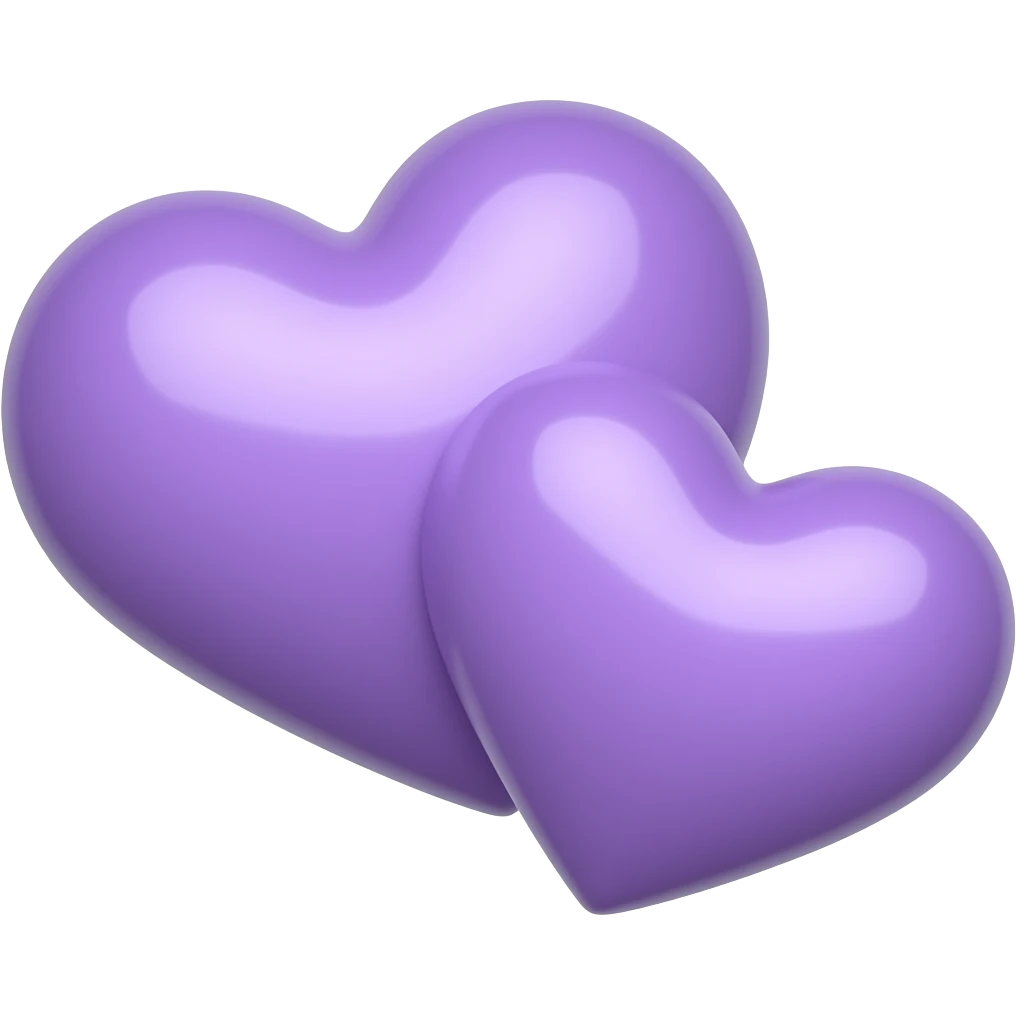 💞 haz este emoji pero lila emoji