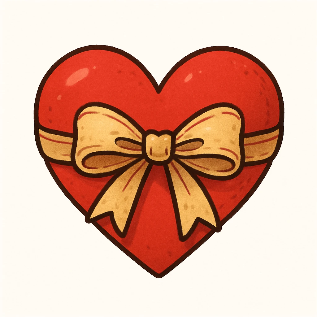 heart with a bow emoji