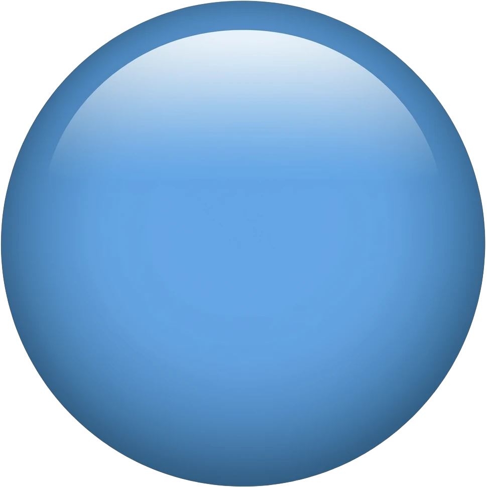 blue color circle emoji