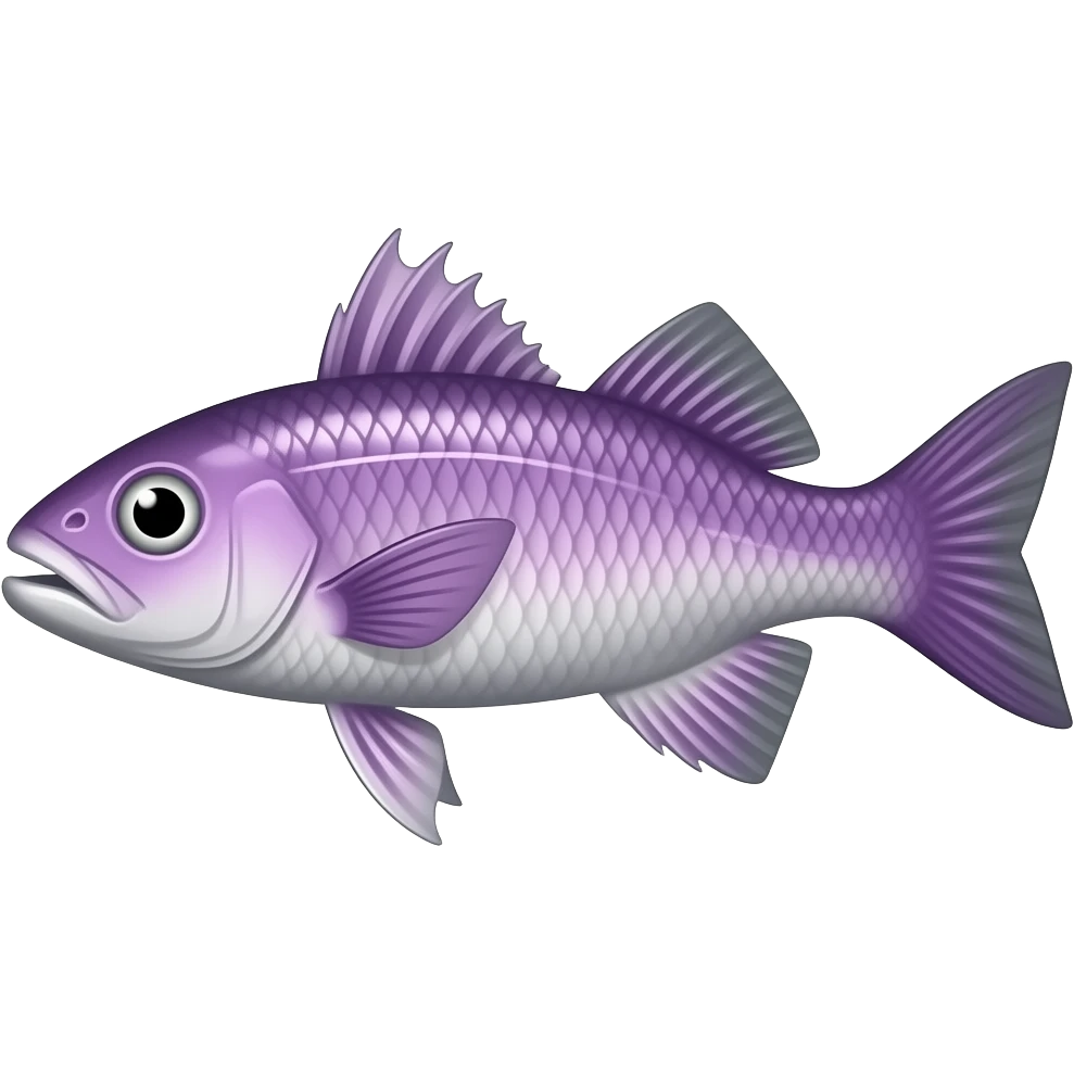 baracuda fish in purple color emoji