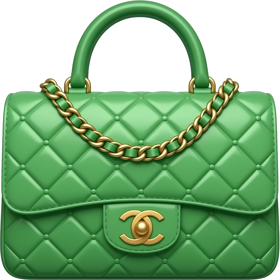 green chanel bag emoji