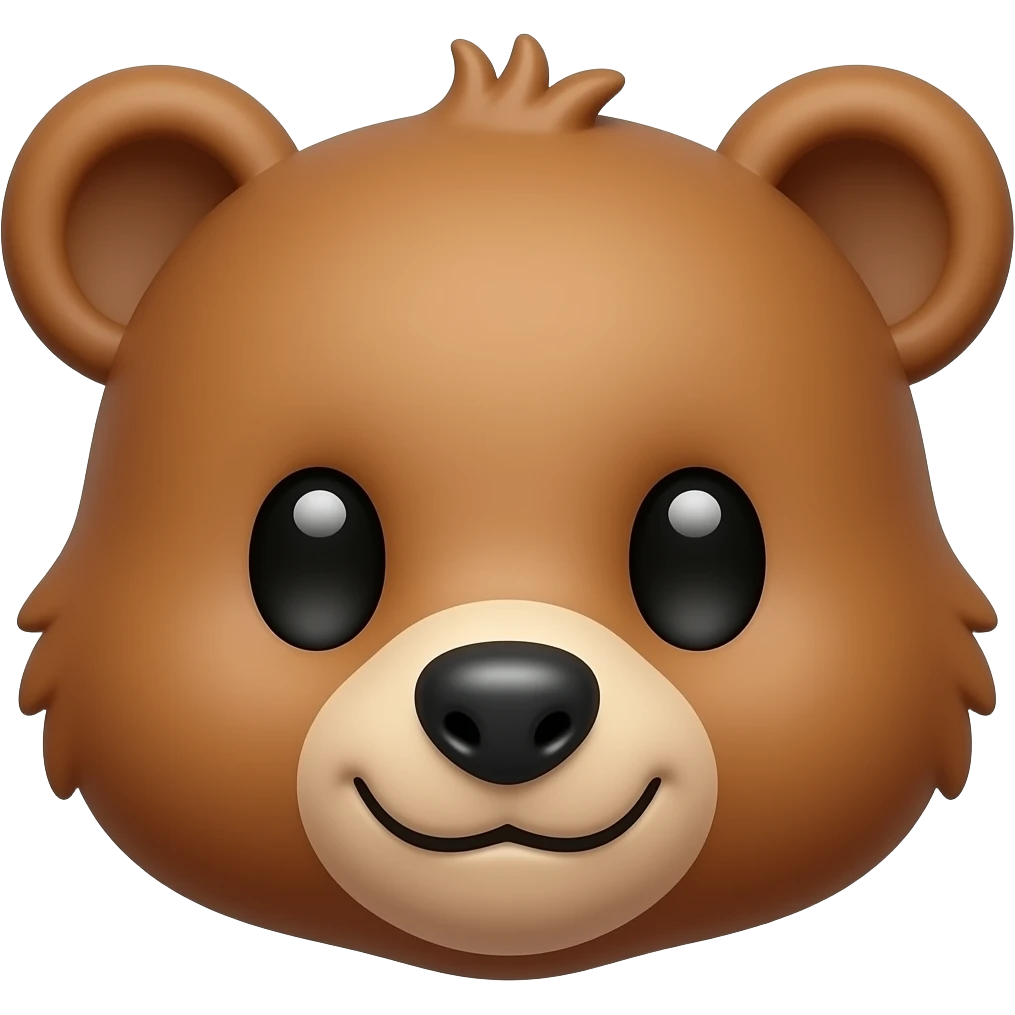 baby bear face emoji