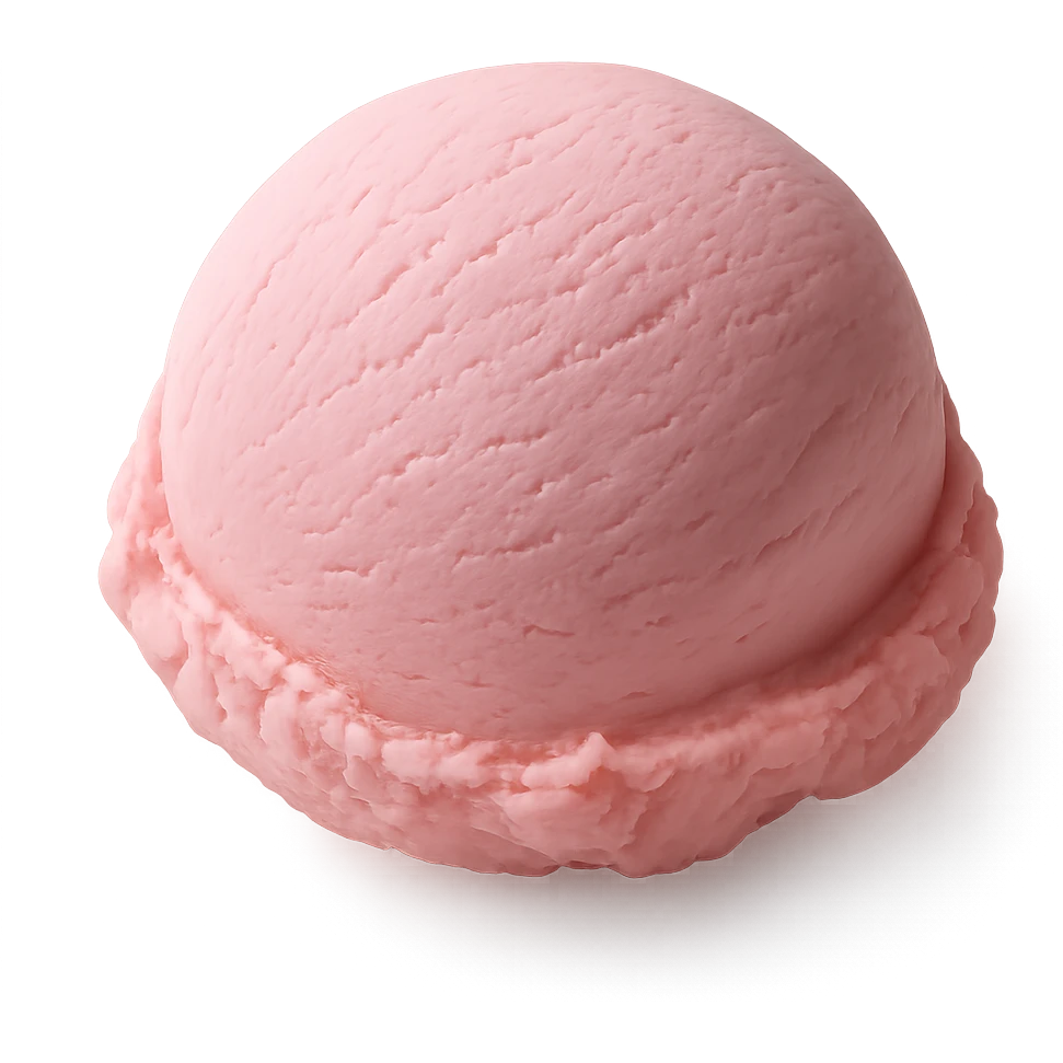 pink ice cream emoji