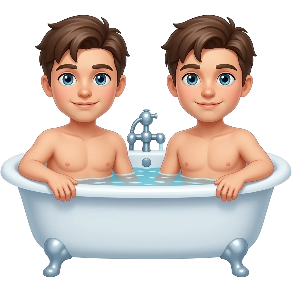 2 naked teen mans naked Completely naked bathroom In the bathtub emoji