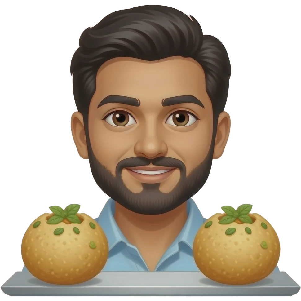 North Indian  pani poori Wala emoji