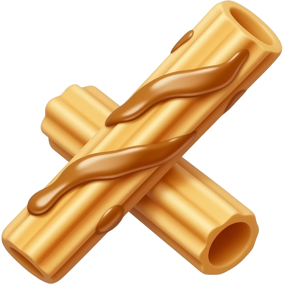 Churro con dulce de leche  más fino es un churro emoji
