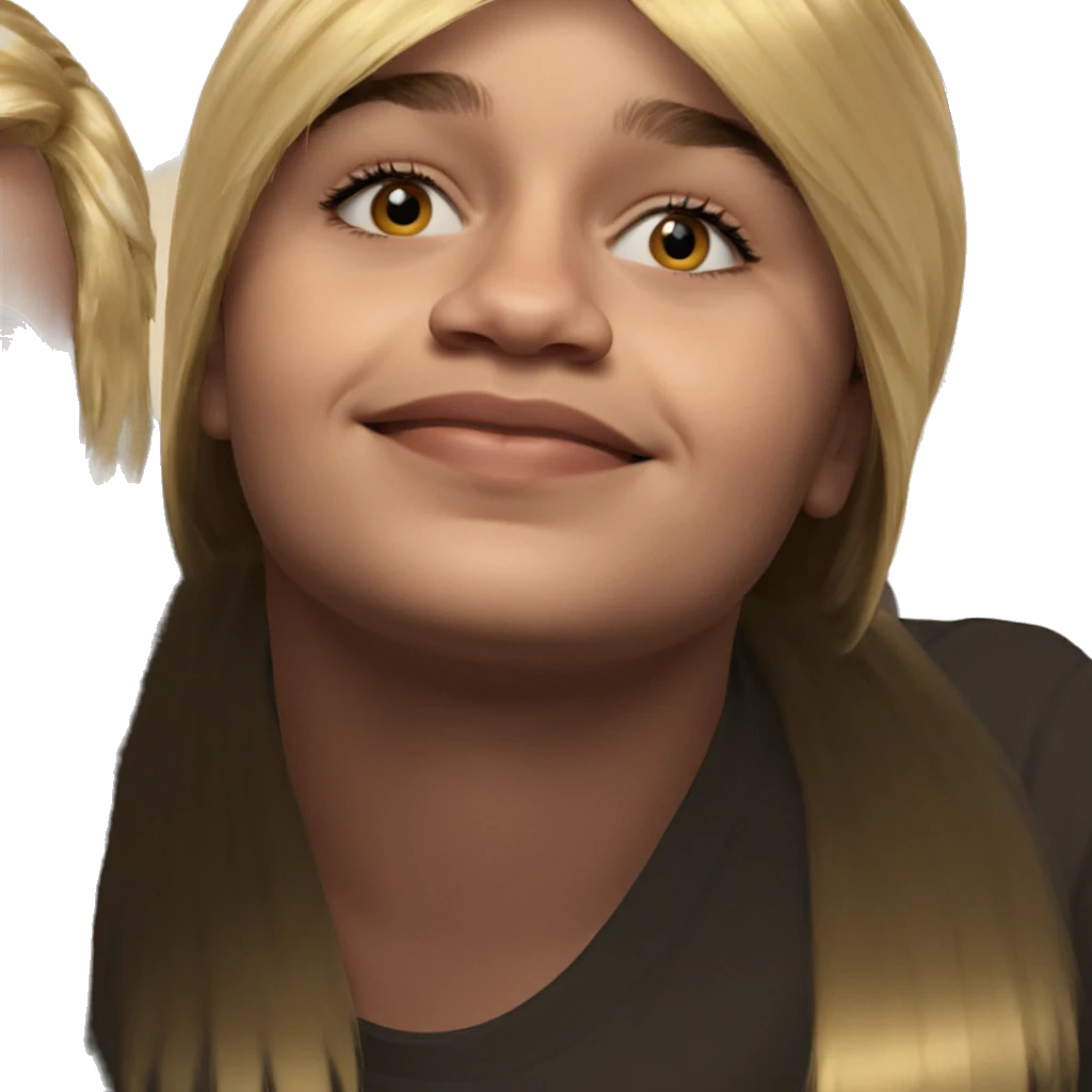 smiling blonde boy portrait emoji