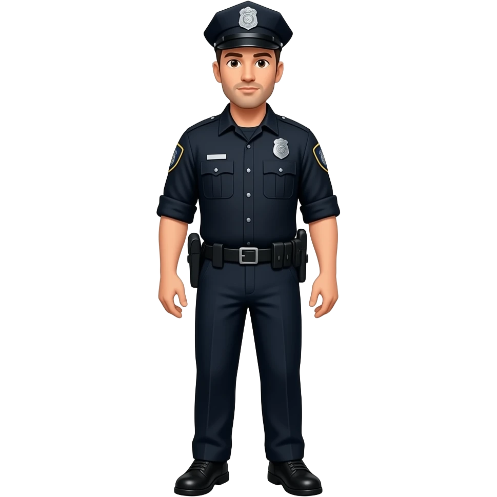 sECUITY patrol the premises (BLACK UNIFOM) emoji