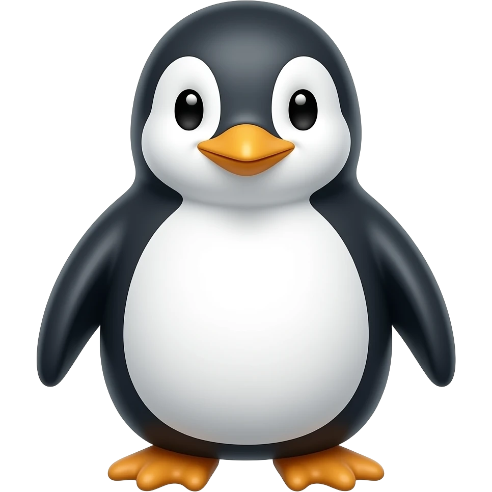 Cartoon penguin emoji