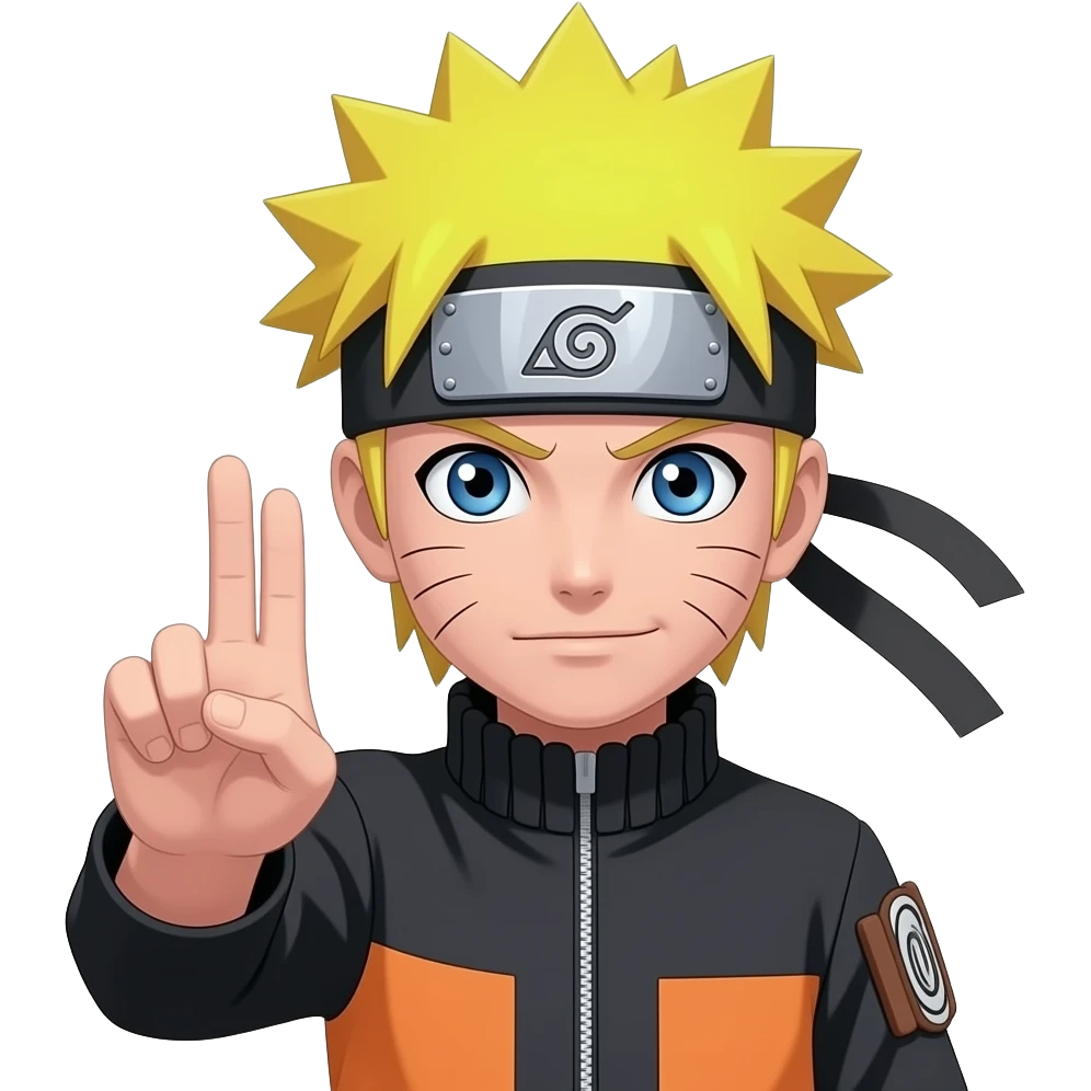 Naruto ke hand se hi krte huye uska face bhi dikhao emoji