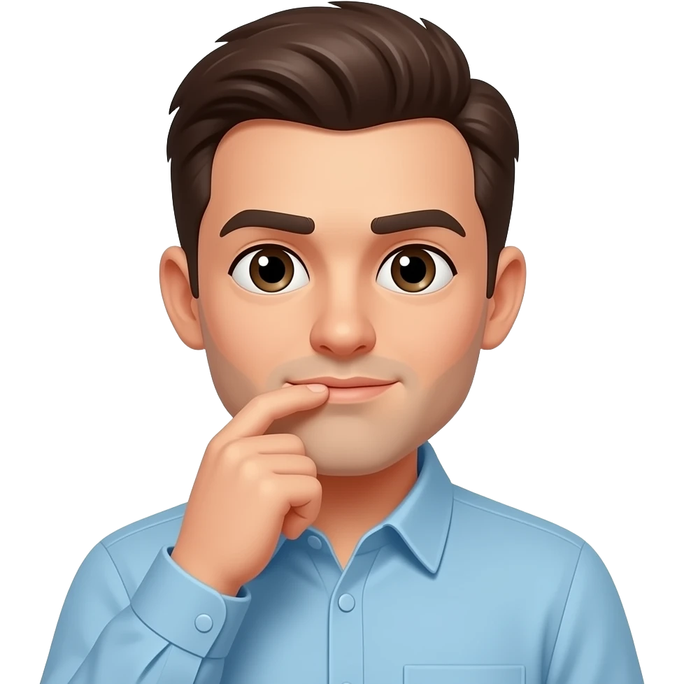 thinking with deeply emoji emoji