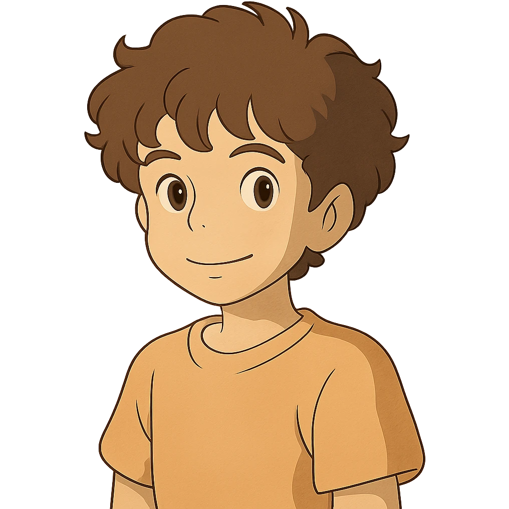 curly hair boy emoji