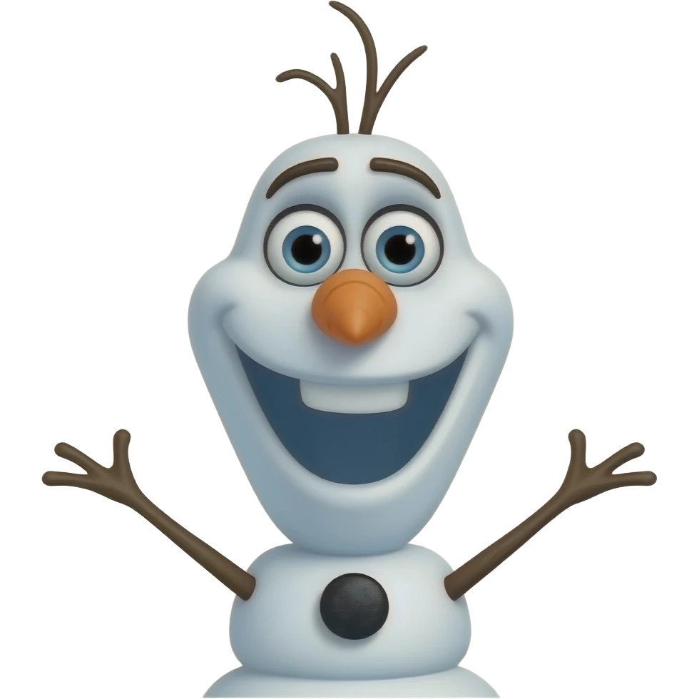 olaf frozen emoji
