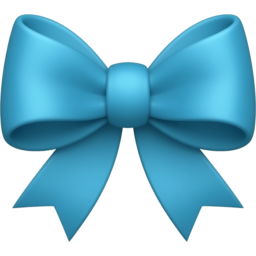 Lazo🎀  azul emoji