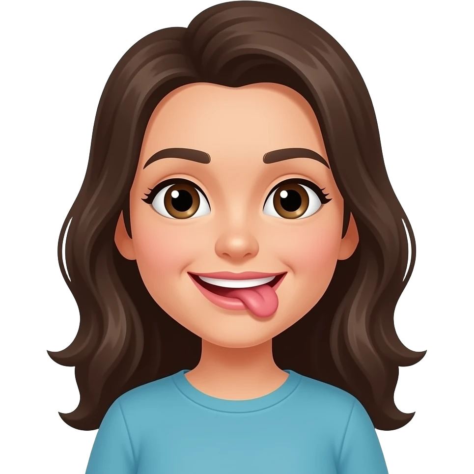 Vajaina licking imogy emoji