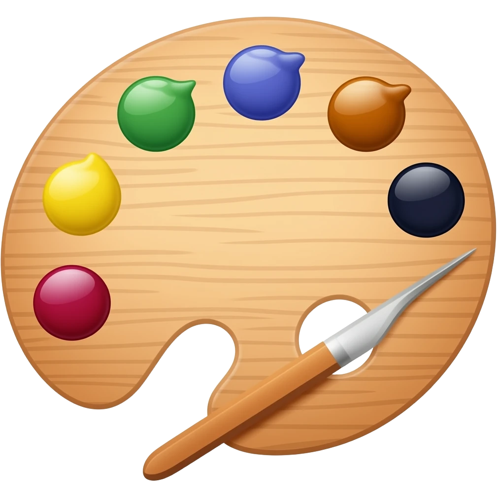 Emoji de una paleta de arte 🎨 emoji