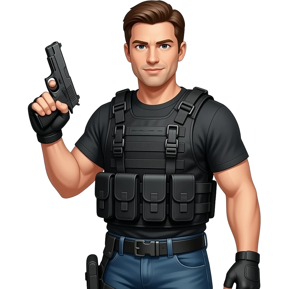 belt gun carry emoji