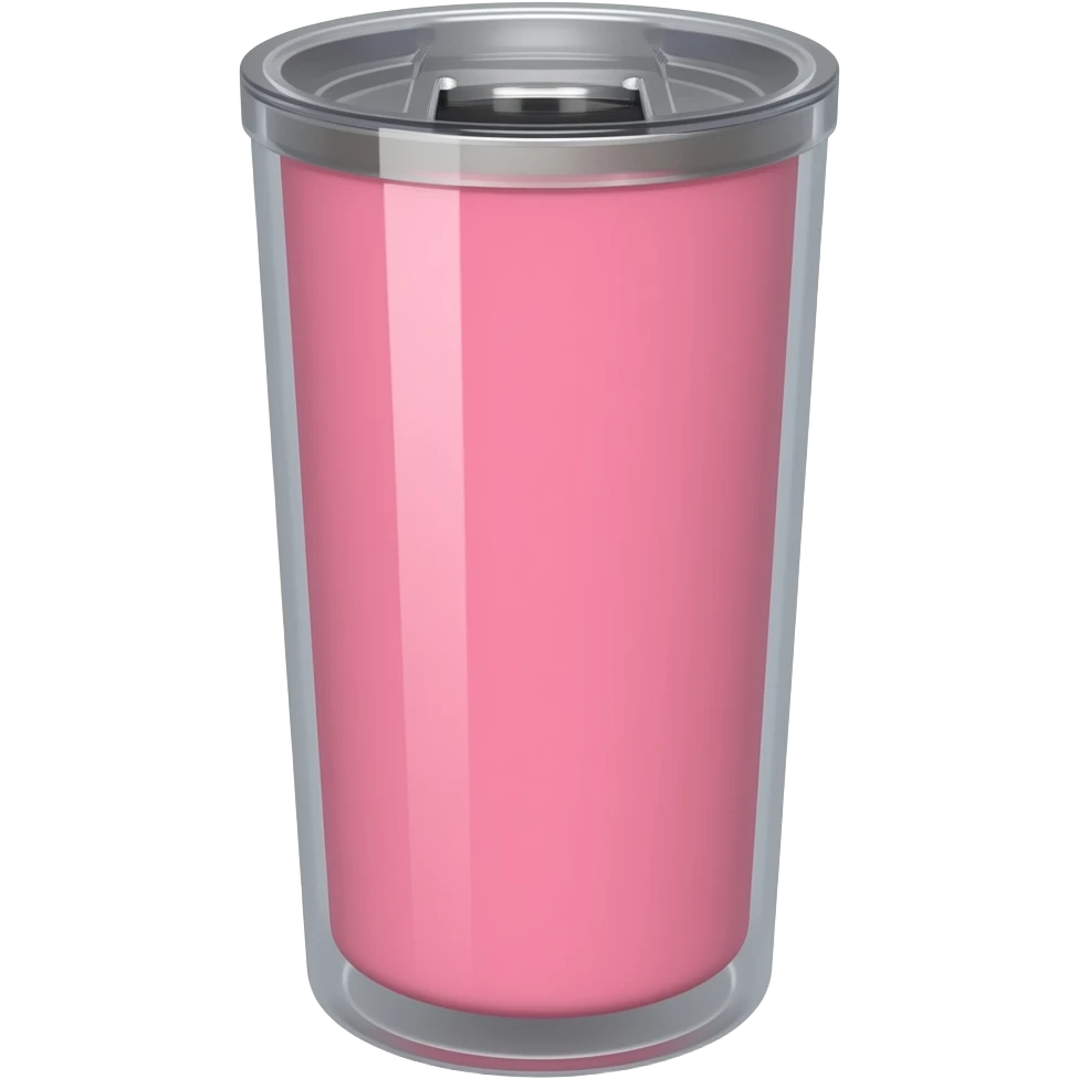 Pink Hydrojug tumbler emoji