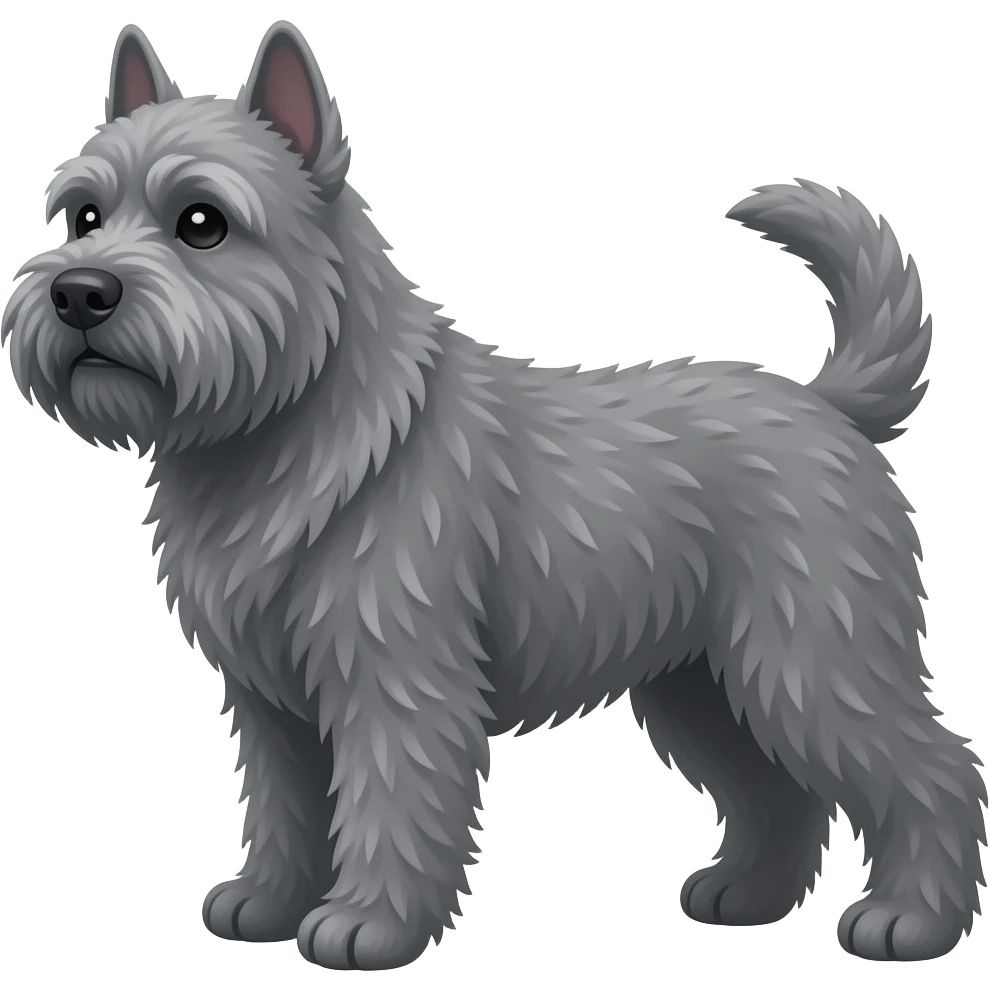 Grey bouvier emoji