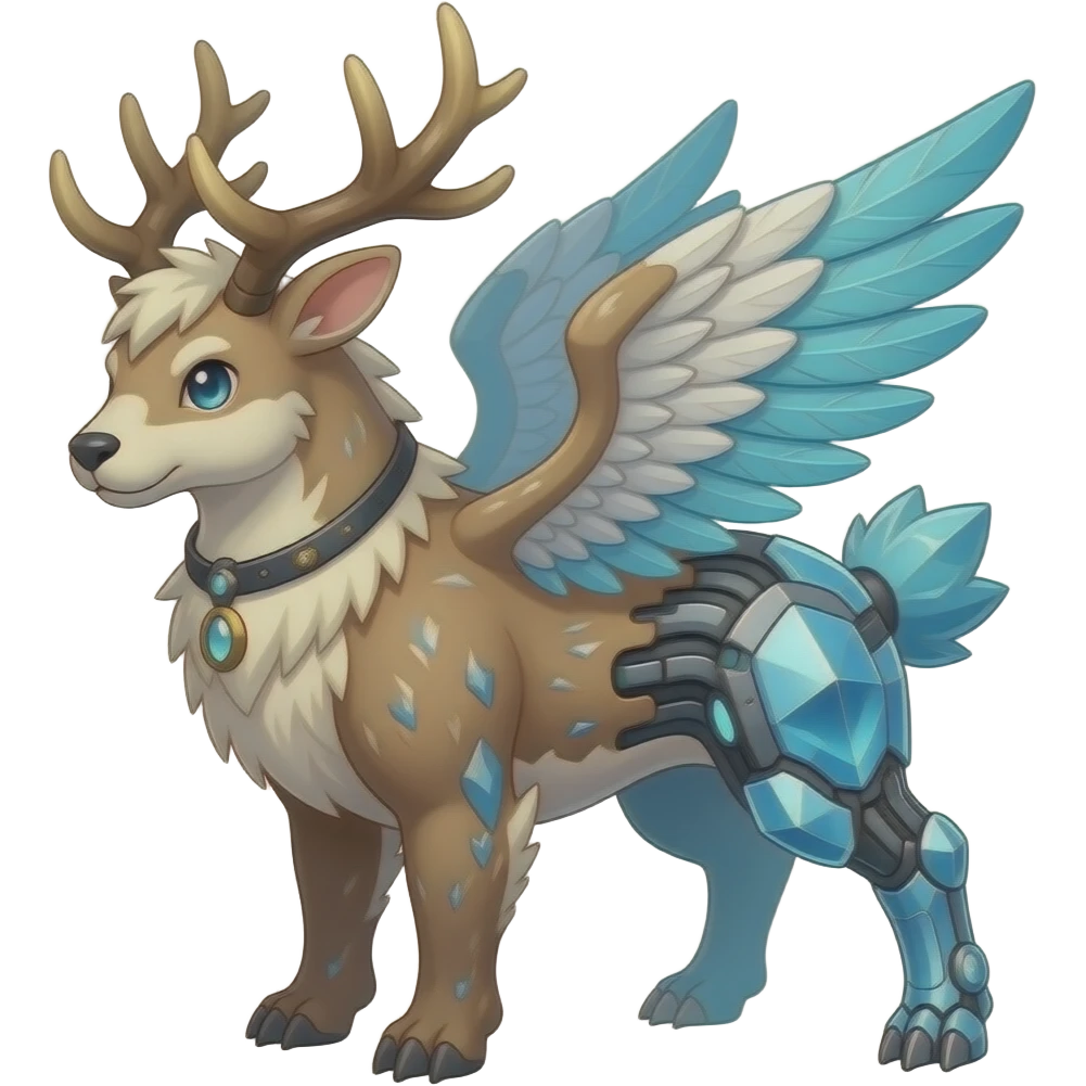 Trico-Silvally-Buneary-Mudsdale-Jackalope-fusion-hybrid-animal-creature emoji